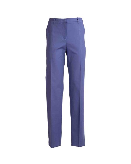 Shop EMPORIO ARMANI  Pantalone: Emporio Armani pantaloni bluette.
Composizione 50% Cotone 50% Viscosa.
Vita alta, passanti.
Tasche laterali.
Tasche posteriori a filo.
Taglio dritto.
Fabbricato in Italia.. E3NP1Z  F9923-829